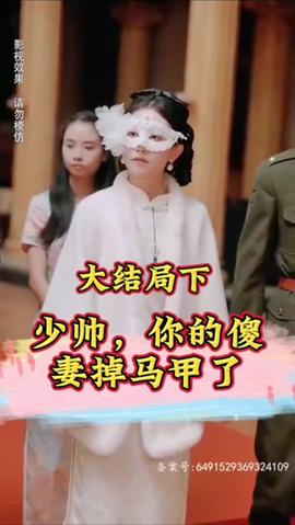 少帥，你的傻妻掉馬甲了(全集)